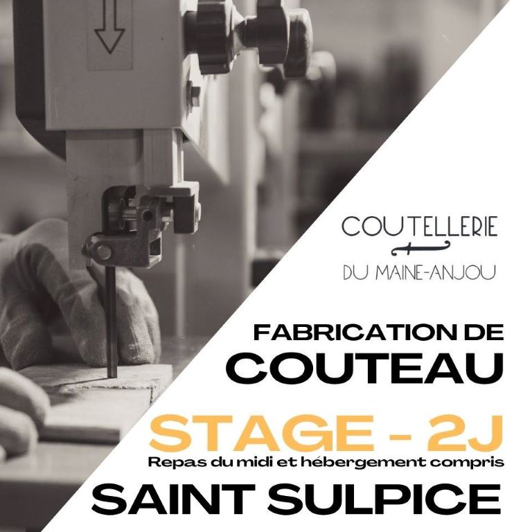 STAGE DE 2 JOURS FABRICATION DE COUTEAU / AFFÛTAGE / RÉMOULAGE / FORMATION  EN AFFÛTAGE (La Roche-Neuville)