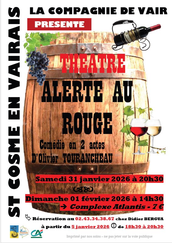 Théâtre « Alerte au rouge » par la Compagnie Vair