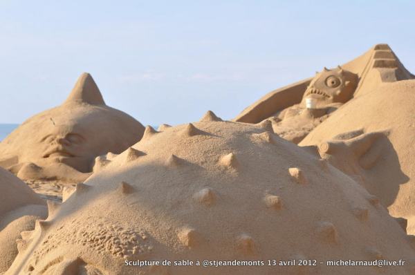 Vendée des Iles Sculpture de sable